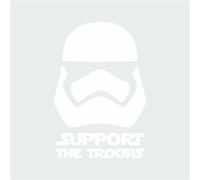 tradercat Adesivo per auto Star Wars Storm Trooper - 10 cm x 15 cm - Adesivo per tutte le superfici, finestre, specchietti laterali, lunotto posteriore, cofano, veicolo - con istruzioni