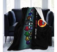 TradesForU Among Us Coperta in micropile ultra morbida, morbida e calda, con stampa digitale, coperta di flanella per bambini/adulti, 127 x 40 cm