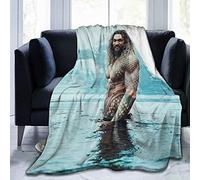 TradesForU Joseph Jason Namakaeha Momoa - Coperta leggera in pile di flanella, con stampa 3D, alla moda, per divano e letto, per tutte le stagioni, 127 x 101,6 cm