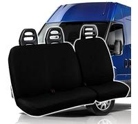 COPRISEDILI PER FURGONE 3 POSTI IVECO DAILY UNIVERSALI IN COTONE COLORE NERO