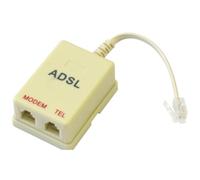 TradeShopTraesio- Filtro ADSL RJ11 Telecom Plus Splitter Plug Internet Linea FAX Presa Telefonica