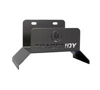 Tradetidy Supporto per tubo, organizer essenziale per aspirapolvere, tubi dell'aria, cavi elettrici e altro ancora, finitura resistente, struttura robusta in acciaio, apertura larga 9,9 cm, nero