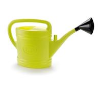 Tradineur - Annaffiatoio in plastica, capacità 12 litri, utensili da giardinaggio, irrigazione, casa, balcone, terrazzo, patio, colore giallo