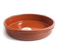 Tradineur Casseruola Rotonda di terracotta Adatta per Vitro e Forno per Stufato e Arrosti fatti in casa - Ø 40 cm