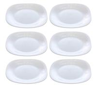 Tradineur - Confezione da 6 piatti modello Parma Dessert - 20 cm - Materiale Resistente - Lavabile in lavastoviglie e forno a microonde - Ideale per casa, cucina e ristorazione.