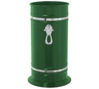 Tradineur Portaombrelli Rotondo con Ornamento Realizzato in Ottone Porta Ombrello Cilindrico Metallo per Ingresso Ufficio Casa Design Classico Ø 23,2 x 40,4 cm Verde