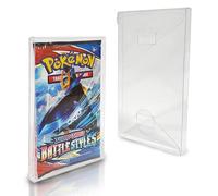 Trading Card Case Envelope Compatible for Pokemon Single Pack Booster, Magic, Yu-Gi-Oh - 0.35MM Thick Plastic PET Pokemon Card Protector Holder for Collectible Cards (Pack of 10) by EVORETRO