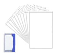 Trading Card Sleeve, Social Security Card Protector, PVC Water Resistant Sleeves, Slim Durable Protective Covers, For Wallets And Travel Storage, Multi-Use Functionality, 10 Pack