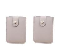 Trading Holder Album 2023 Pull Out Multi Slot Card Holder 2pcsPull Out Card Holder Piccolo Portafoglio con Pull Out Porta Carte di Credito Impilabile in Pelle RFID Blocco Porta Carte di Banca, Grigio,