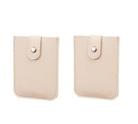 Trading Holder Album 2023 Pull Out Multi Slot Card Holder 2pcsPull Out Card Holder Piccolo Portafoglio con Pull Out Porta Carte di Credito Impilabile in Pelle RFID Blocco Porta Carte di Banca, bianco,