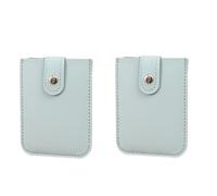 Trading Holder Album 2023 Pull Out Multi Slot Card Holder 2pcsPull Out Card Holder Piccolo Portafoglio con Pull Out Porta Carte di Credito Impilabile in Pelle RFID Blocco Porta Carte di Banca, Blu,