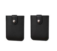 Trading Holder Album 2023 Pull Out Multi Slot Card Holder 2pcsPull Out Card Holder Piccolo Portafoglio con Pull Out Porta Carte di Credito Impilabile in Pelle RFID Blocco Porta Carte di Banca, Nero ,