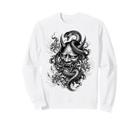 Tradionale Giapponese Irezumi Hannya Maschera con Serpente Felpa