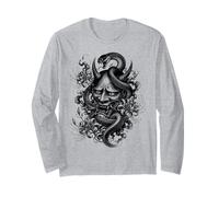 Tradionale Giapponese Irezumi Hannya Maschera con Serpente Maglia a Manica