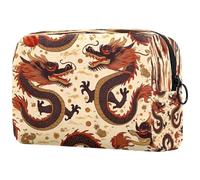 Tradition Dragons - Trousse da donna, per articoli da toeletta da viaggio, grande, pratica borsa organizer con cerniera, Multi, 18.5x7.5x13cm/7.3x3x5.1in, Beauty case