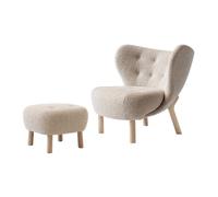 &Tradition Little Petra VB1 Poltrona Karakorum 003/Rovere Oliato Incl. ATD1 Pouf
