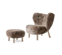 &Tradition Little Petra VB1 Poltrona Shearling Sahara/Rovere Oliato Incl. ATD1 Pouf