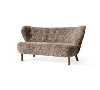 &Tradition Little Petra VB2 Divano Sahara Pelle di Pecora/ Noce