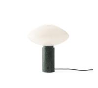 &Tradition Mist AP17 Lampada da Tavolo Bianco Opaco/Marmo Verde Guatemala