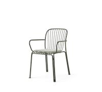 &Tradition Sedia da Giardino Thorvald con Braccioli SC95 Bronzo Verde