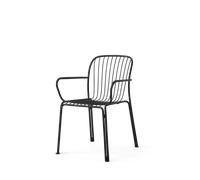 &Tradition Sedia da Giardino Thorvald con Braccioli SC95 Nero Caldo