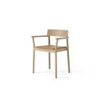 &Tradition Sedia da Pranzo Betty TK11 con Braccioli in Pelle Cognac/rovere