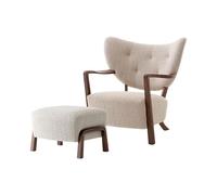 &Tradition Wulff ATD2 Poltrona Karakorum 003/ Noce incl. Pouf ATD3