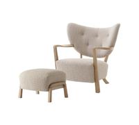 &Tradition Wulff ATD2 Poltrona Karakorum 003/Rovere incl. Pouf ATD3