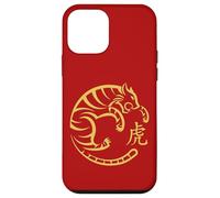Traditional Art Chinese New Year 2022 Year of the Tiger Custodia per iPhone 12 mini