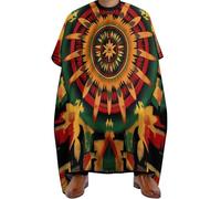 Traditional Aztec And Native Pattern Unisex Mantello Da Barbiere Antiaderente Mantellina Parrucchiere Con Chiusura A Gancio Mantella Parrucchiere Per Uso Domestico Acconciatura 168X140Cm