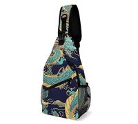Traditional Chinese Dragon Art Unisex Borsas A Spalla Piccolo Borsa A Tracolla Leggera Sling Bag Per Trekking Ciclismo Treeking