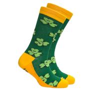 Traditional Craft Calze da uomo Irlanda per adulti, Verde/arancione., 6-11