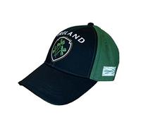cappello baseball con mezza Verde, mezzo Navy con in rilievo IRLANDA E TRIFOGLIO STEMMA