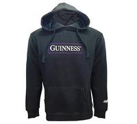 Traditional Craft Felpa con cappuccio ufficiale Guinness per uomo irlandese con cappuccio Harp manica lunga regali per uomo, nero, Medium