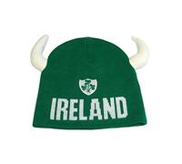 Traditional Craft Ltd. Cappello In Maglia Verde Irlanda Con Corna