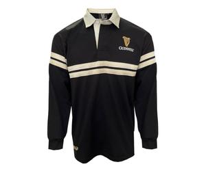 Traditional Craft Maglia da Rugby da Uomo Irlanda Manica Lunga, Nero L