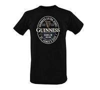 Traditional Crafts English Label Print T-Shirt, Nero, M Uomo