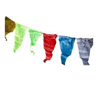 Traditional Cultural Flag Banner, 6m, 25 Pieces Cloth Triangle Garland, Festive Decoration, Parties, Festivals, Events, Outdoors, Grand Openings