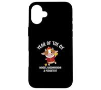 Traditional Happy Chinese New Year 2021 Year of the Ox Custodia per iPhone 16 Plus