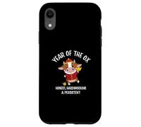 Traditional Happy Chinese New Year 2021 Year of the Ox Custodia per iPhone XR