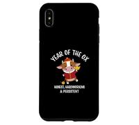Traditional Happy Chinese New Year 2021 Year of the Ox Custodia per iPhone XS Max