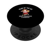 Traditional Happy Chinese New Year 2021 Year of the Ox PopSockets PopGrip Adesivo