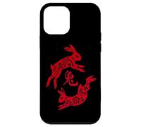 Traditional Happy Chinese New Year 2023 Year of the Rabbit Custodia per iPhone 12 mini