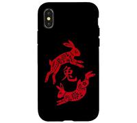 Traditional Happy Chinese New Year 2023 Year of the Rabbit Custodia per iPhone X/XS