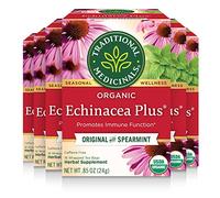 Traditional Medicinals Organic Echinacea Plus Tea, 16 Tea Bags (Pack of 6)