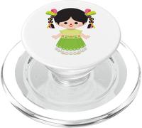 Traditional Mexican Doll - Maria Mazahua Lele with Handmade PopSockets PopGrip per MagSafe