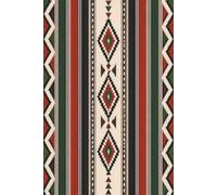 Traditional Mexican Textile Notebook: 100 Lined Pages | Serape Inspired Journal | Mexican Folk Art Notebook | 6 x 9