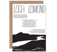 TRADITIONAL SCOTTISH SONG LYRICS LOCH LOMOND BLANK GREETINGS CARD