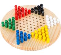 Traditional wooden Chinese Checkers game