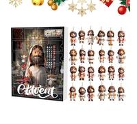 Tradizionale Calendario De-ll'Avvento Del Presepe si Natale 2024 I Calendario De-ll'arrivo Si Gesù Nel 2024 I Conto Alla Rovescia per Natale Si 24 Giorni Set per Presepe In Resina per Cartoni Animati
